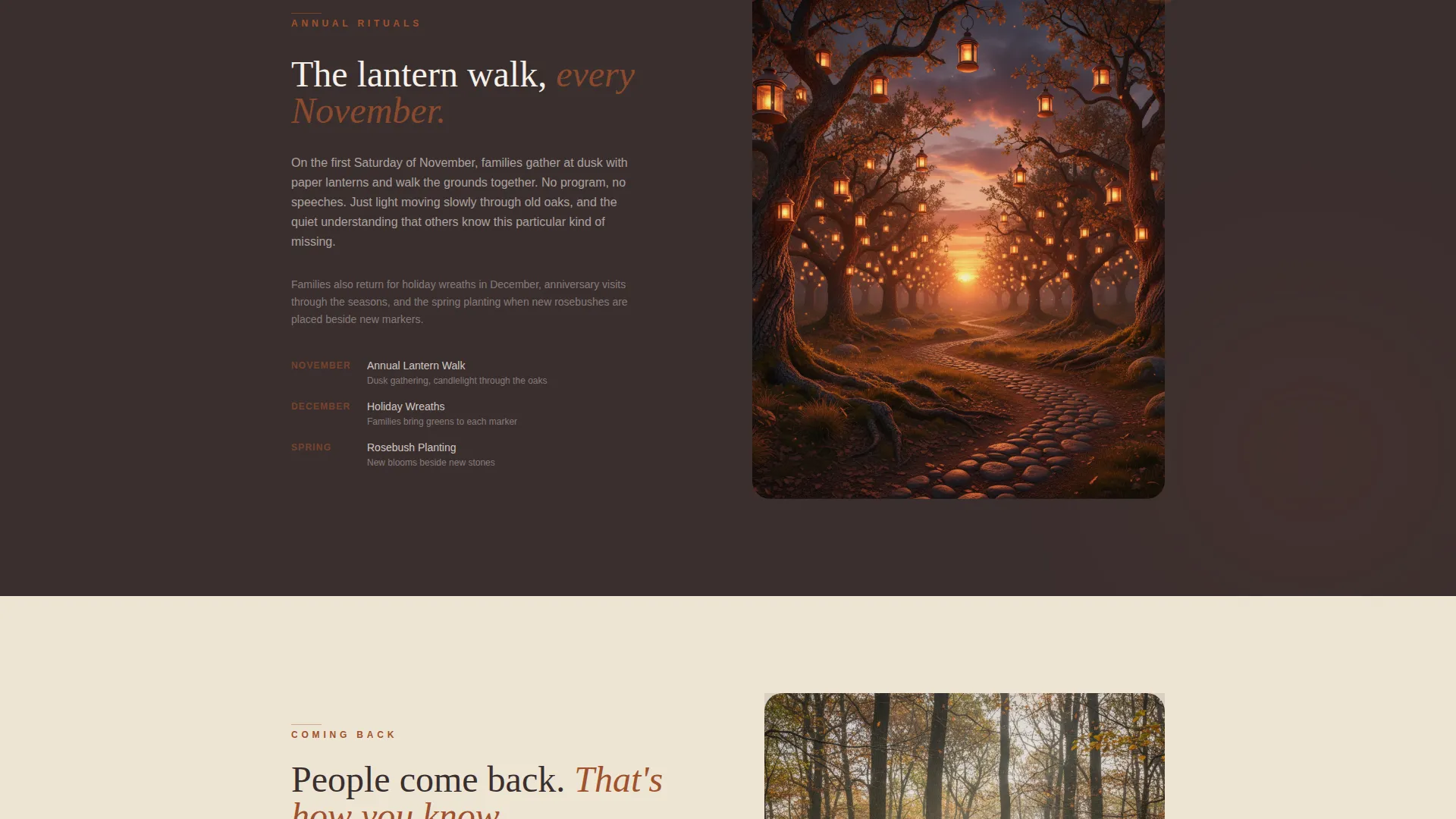 Pet Cemetery Landing Page Template