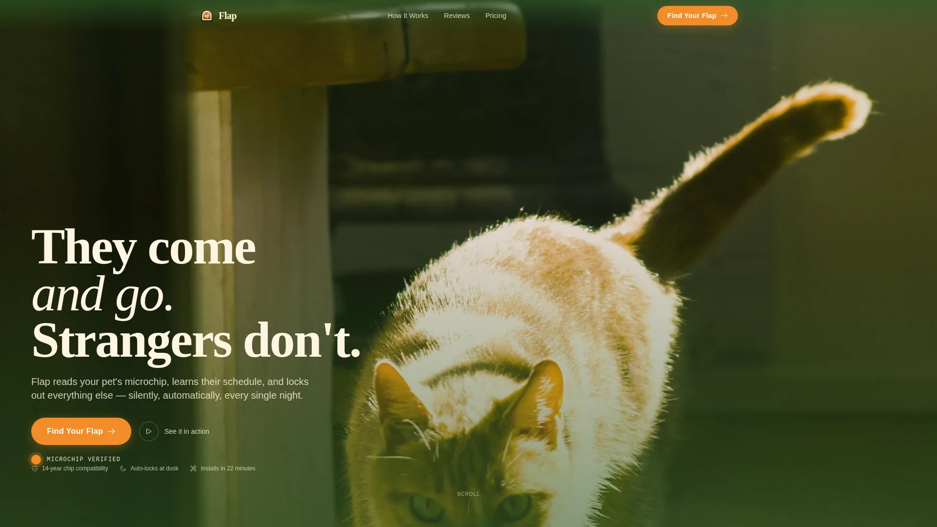 Smart Pet Door Landing Page Template | Citrus Burst