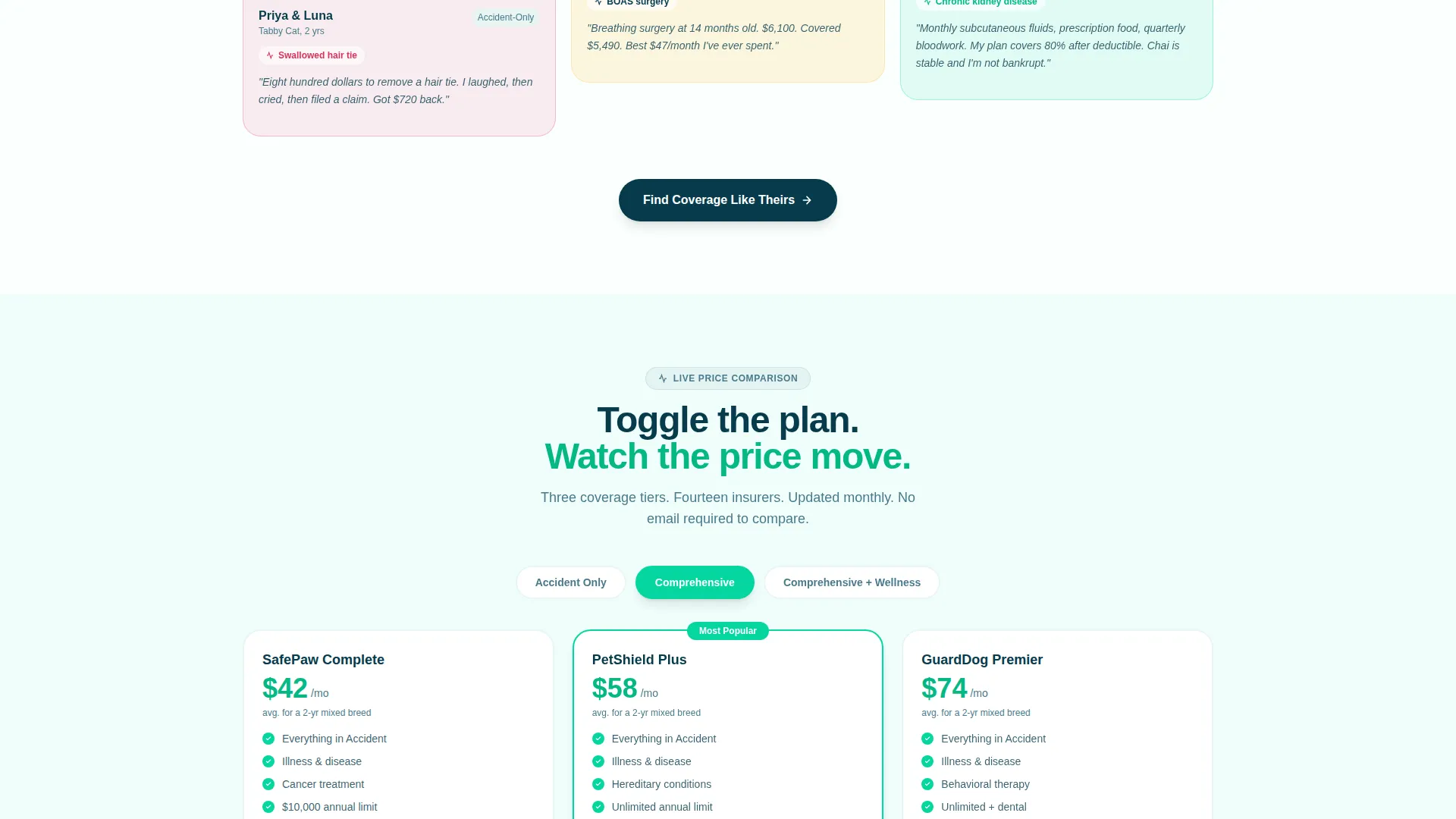 Pet Insurance & Finance Reviews Website Template