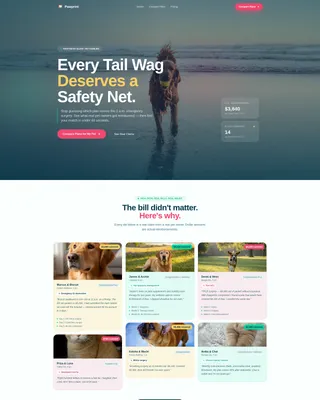 Pet Insurance & Finance Reviews Website Template