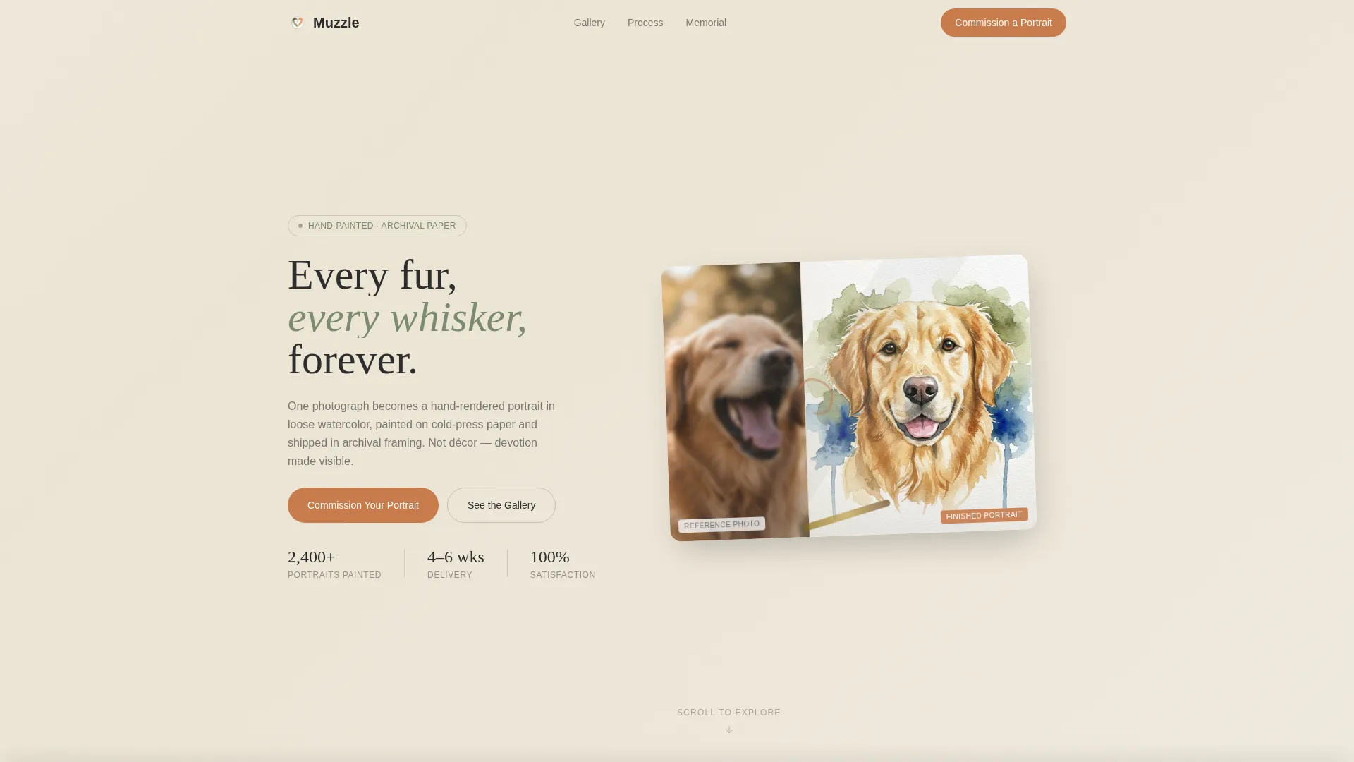 Pet Photography Reviews Website Template