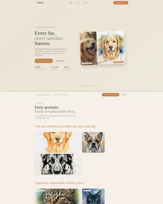 Pet Photography Reviews Website Template