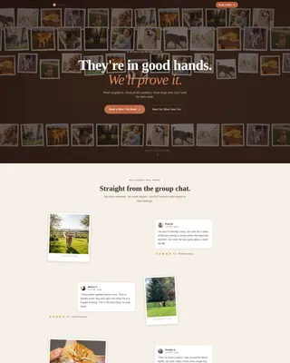 Local Pet Boarding & Daycare Appointment Booking Website Template