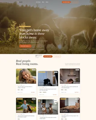 Trusted Pet Sitting Landing Page Template