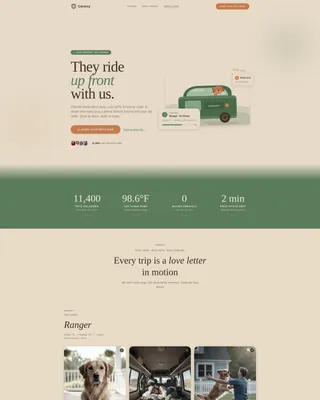 Pet Transport Landing Page Template