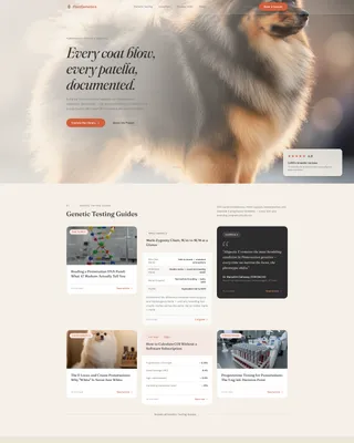 Pomeranian Health & Genetics Blog Landing Page