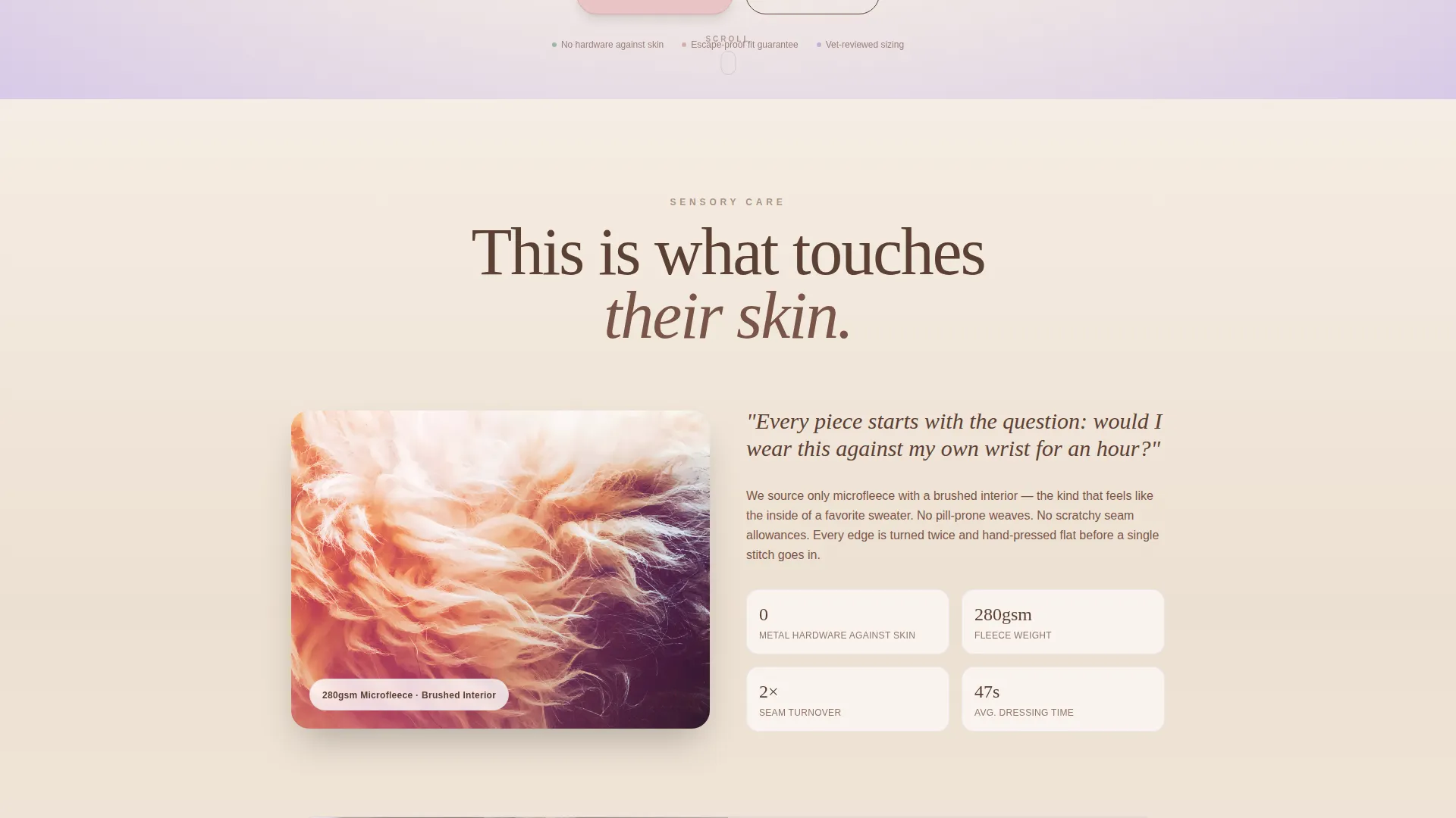 Cozy Small Animal Landing Page Template