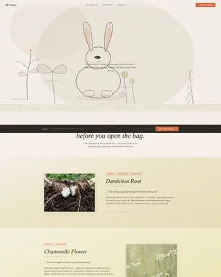 Artisan Small Animal Supplement Landing Page Template