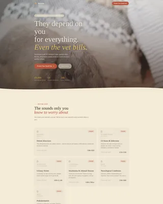 Rabbit & Small Animal Insurance Landing Page