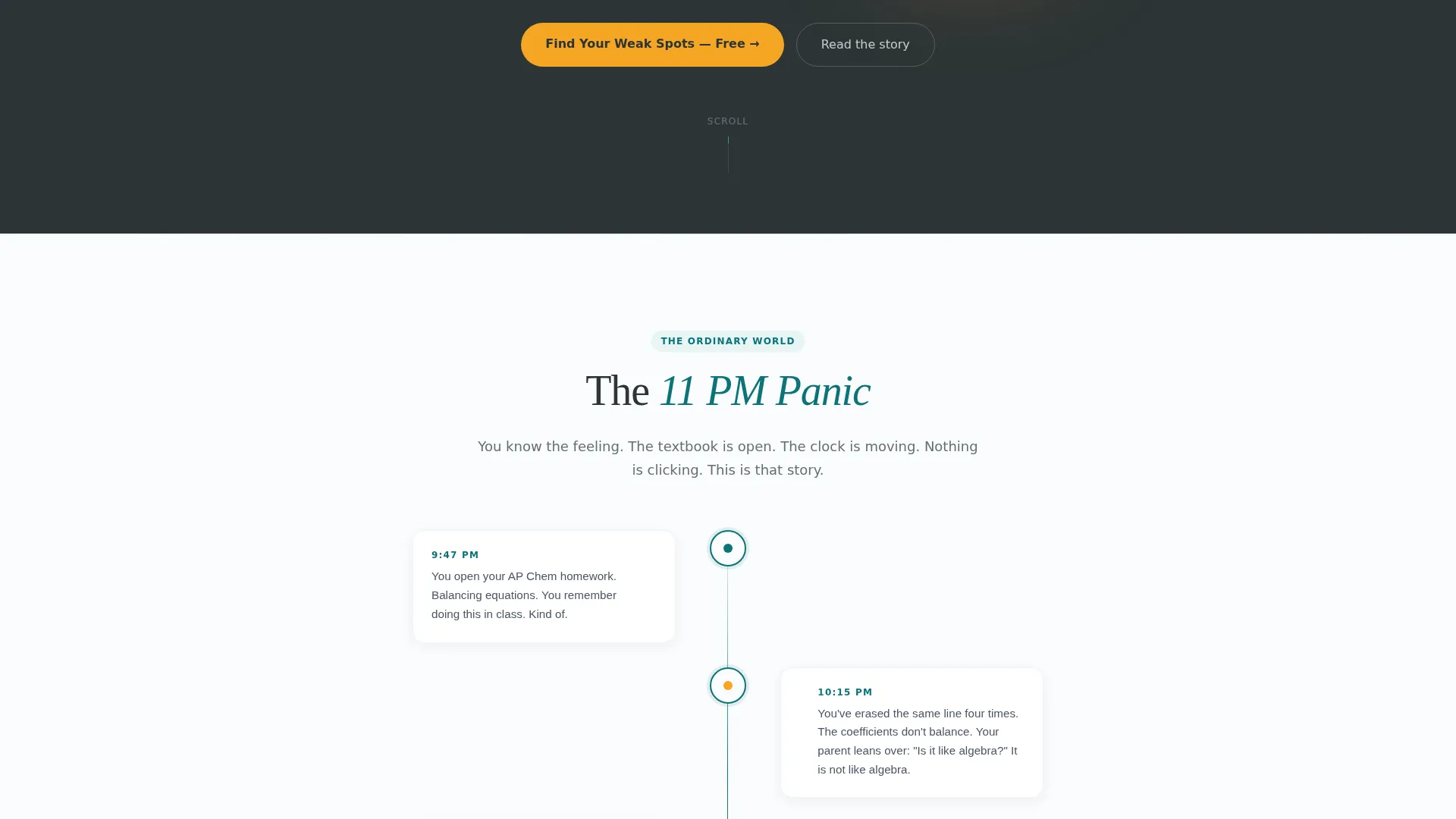 Chemistry Homework Help Landing Page Template
