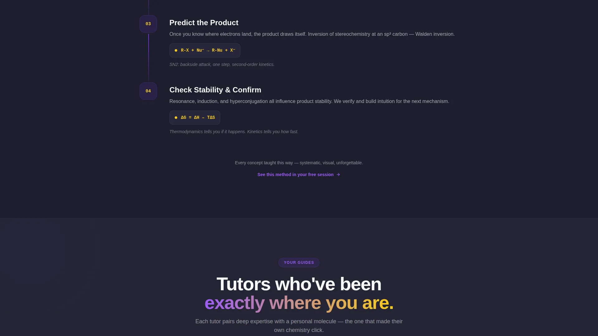 Chemistry Tutoring Landing Page Template