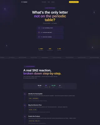 Chemistry Tutoring Landing Page Template
