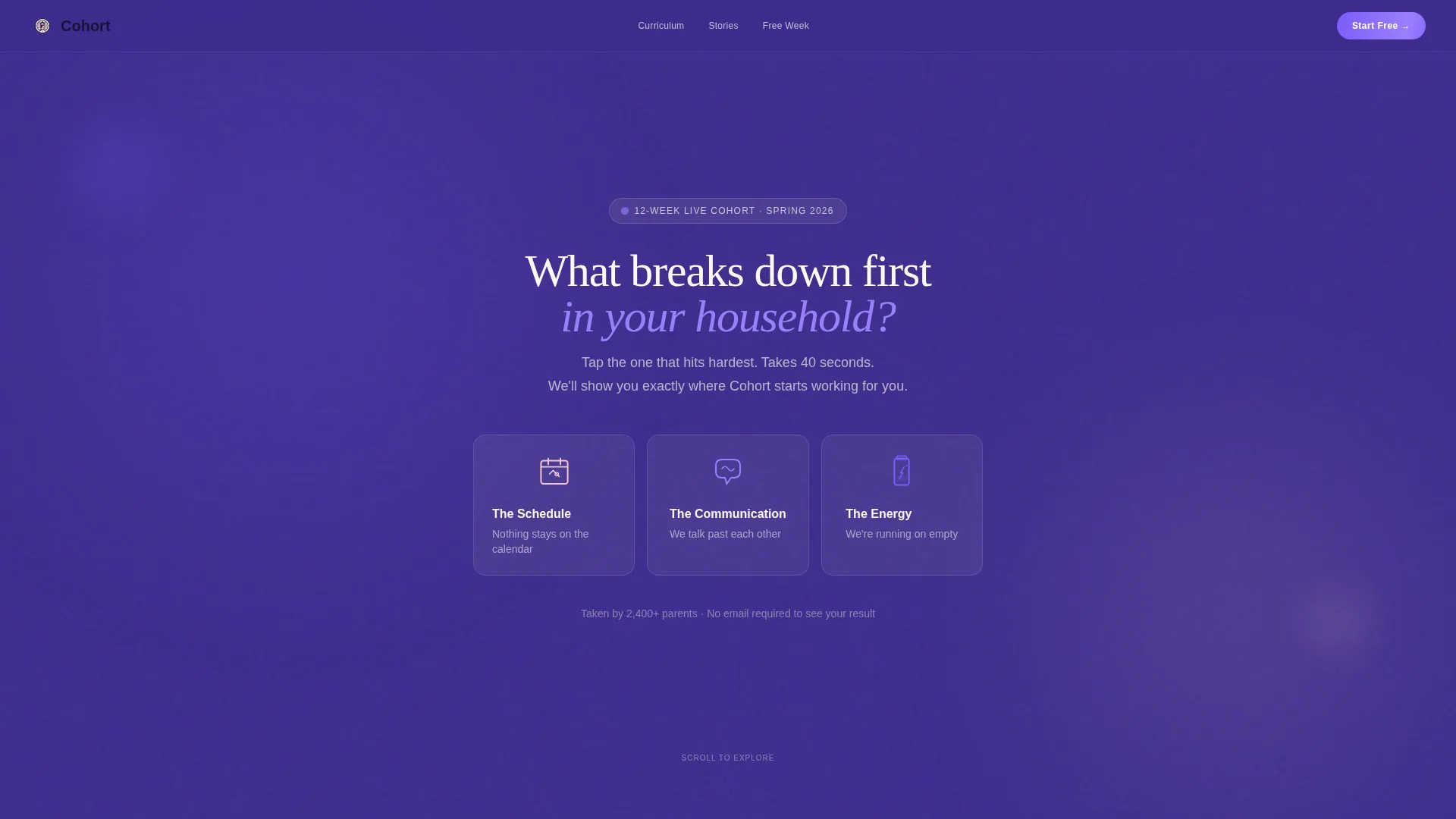 Parenting Course Landing Page Template | Family First