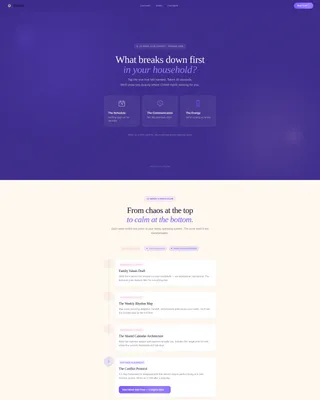 Parenting Course Landing Page Template | Family First