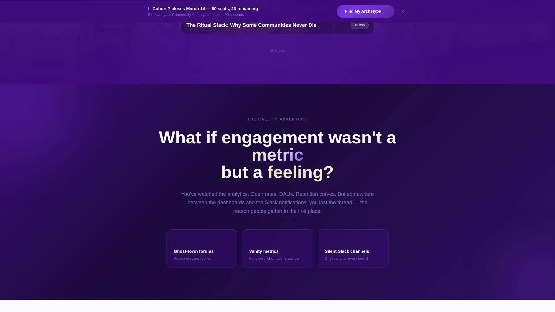Community Building Course Landing Page Template