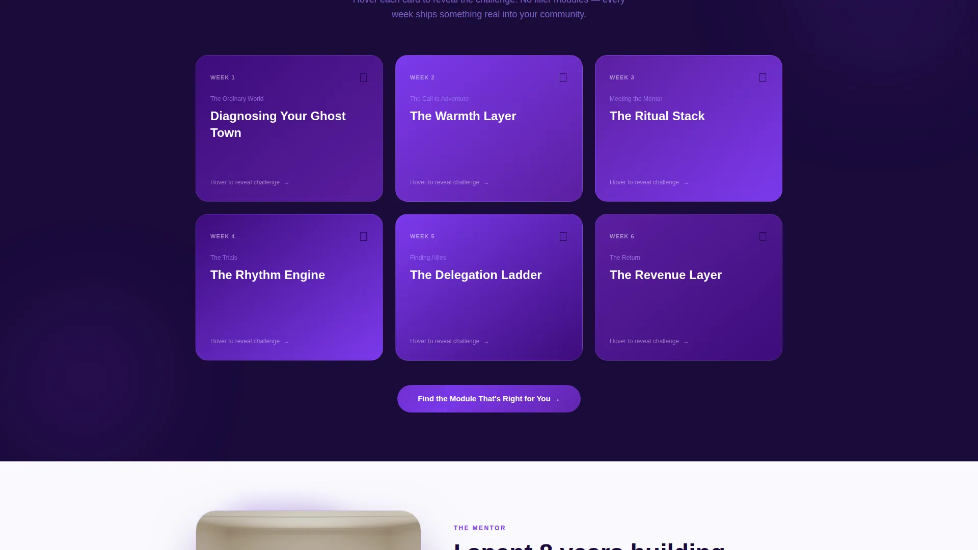 Community Building Course Landing Page Template