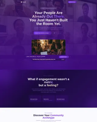 Community Building Course Landing Page Template
