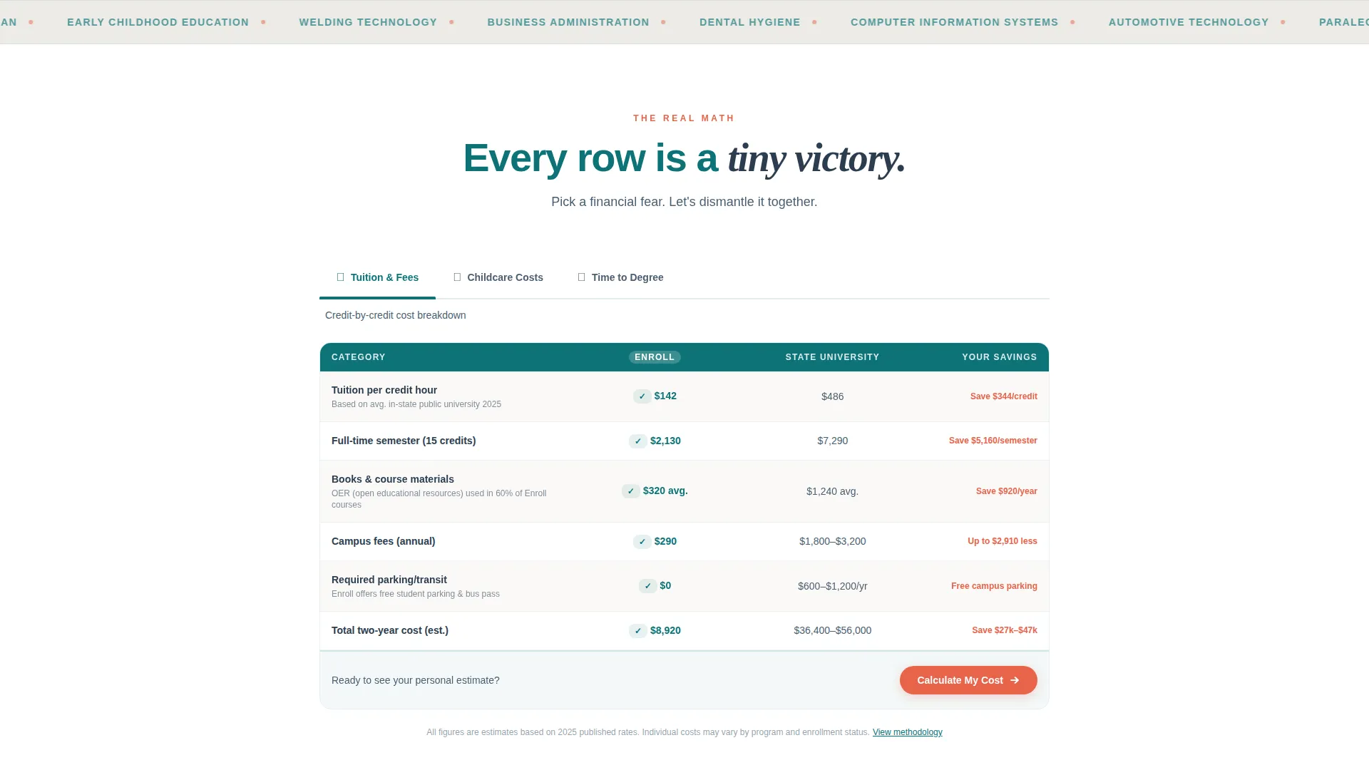 Community College Landing Page Template