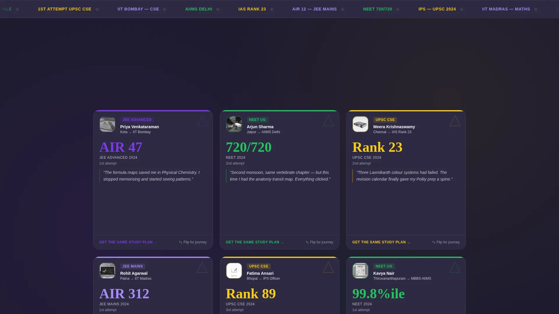 Competitive Exam Coaching Landing Page Template