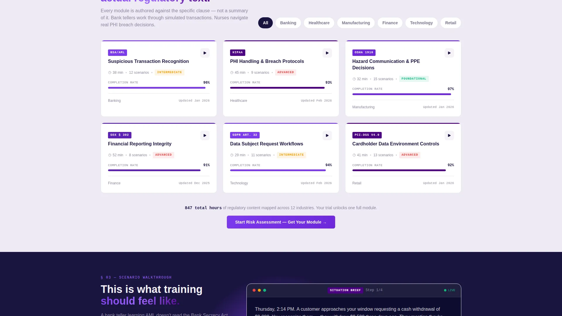 Corporate Training & L&D Privacy Policy Website Template