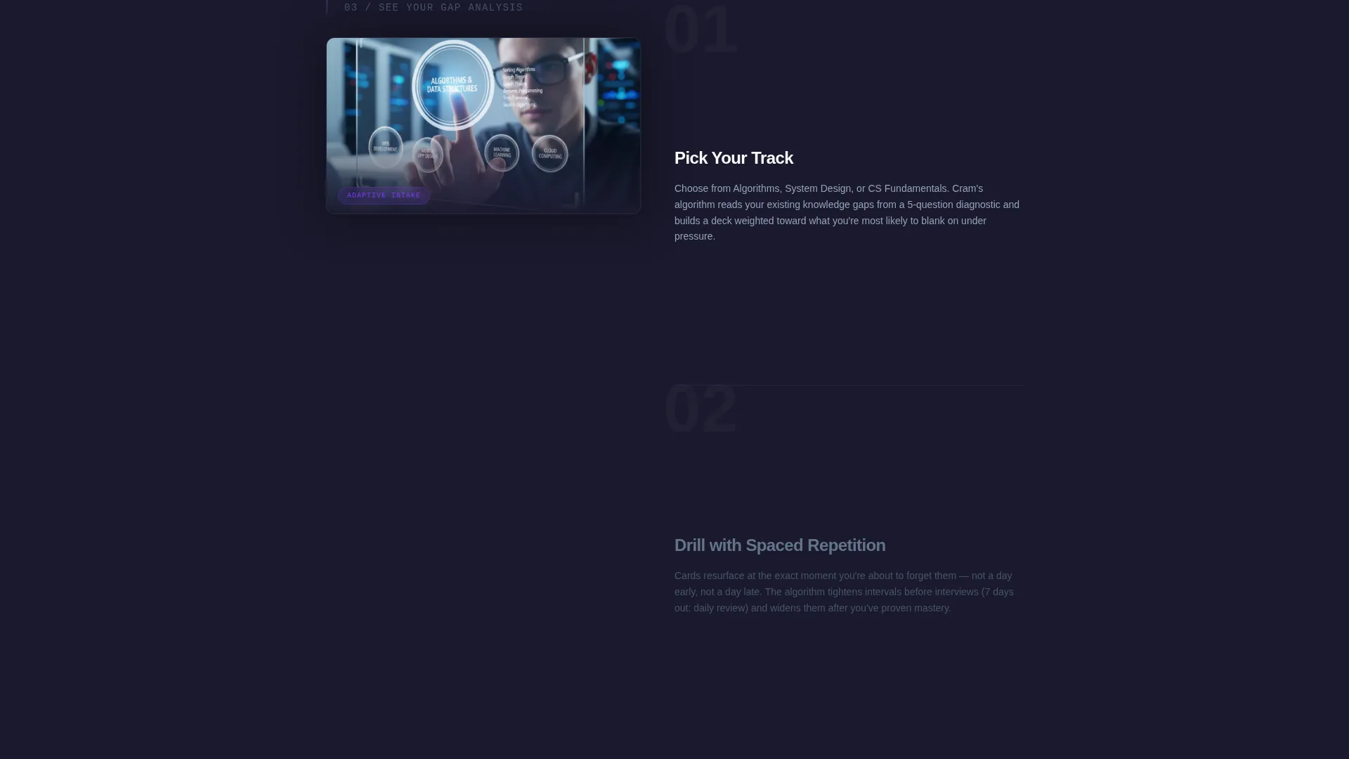 Computer Science Flashcard Landing Page Template