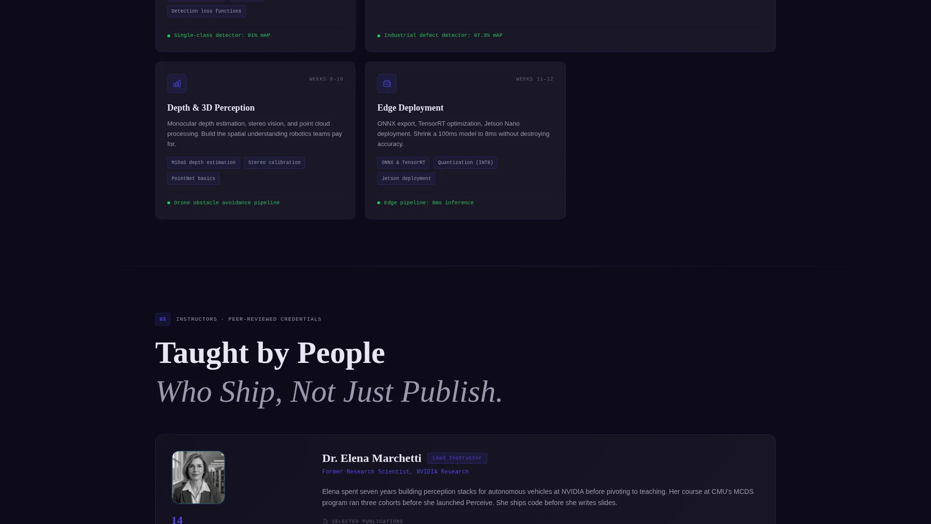 Computer Vision Course Landing Page Template