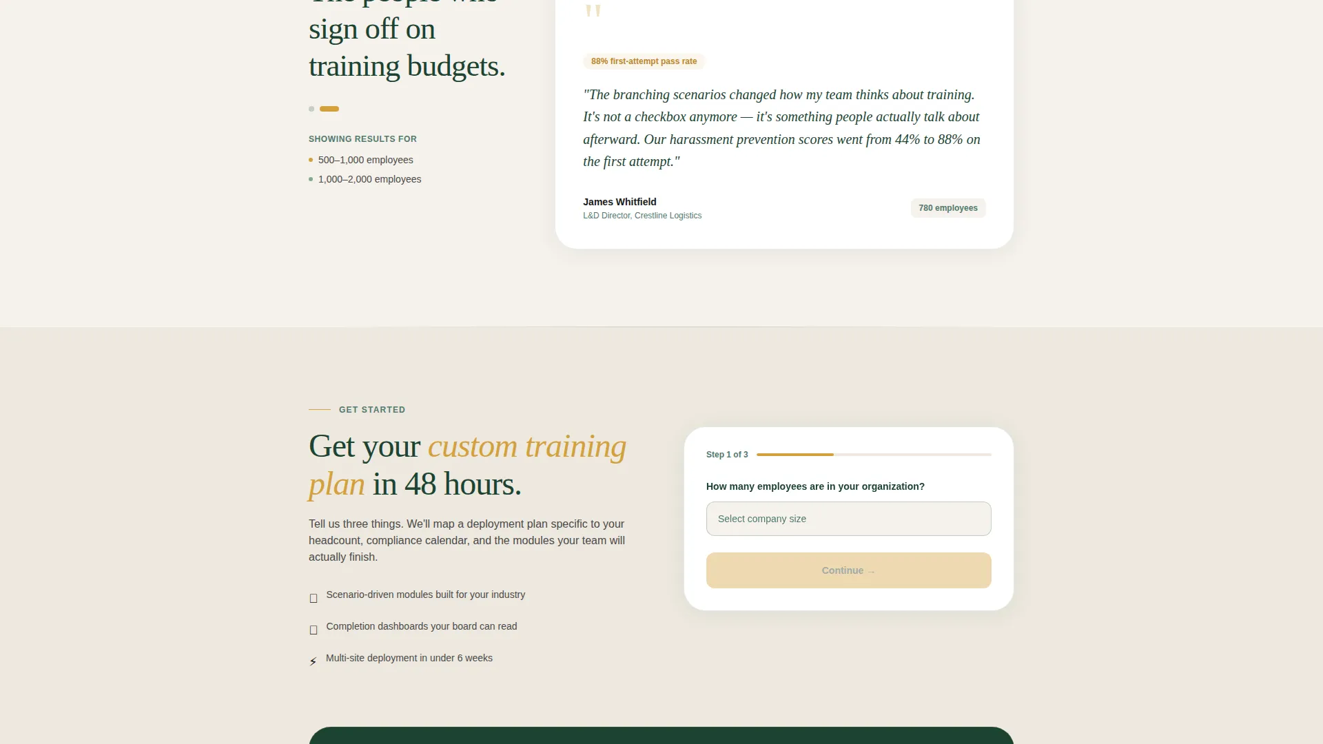 Corporate E-Learning Landing Page Template