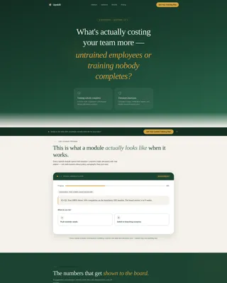 Corporate E-Learning Landing Page Template