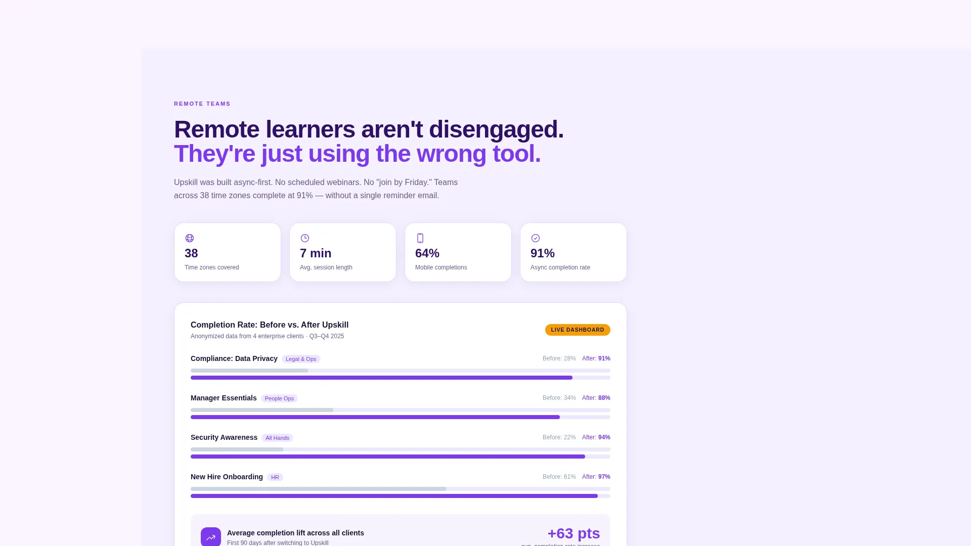Corporate Training Landing Page Template