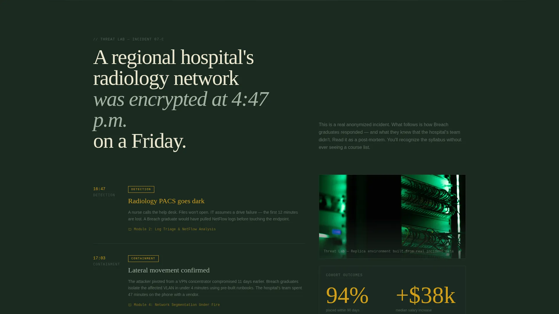 Cybersecurity Bootcamp Landing Page Template