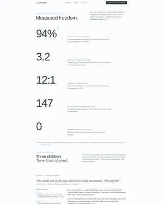 Democratic Free School Landing Page Template