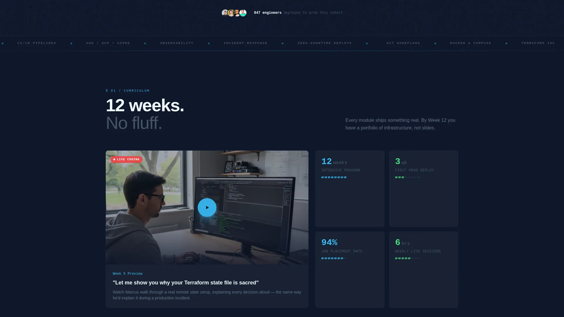DevOps Bootcamp Landing Page Template