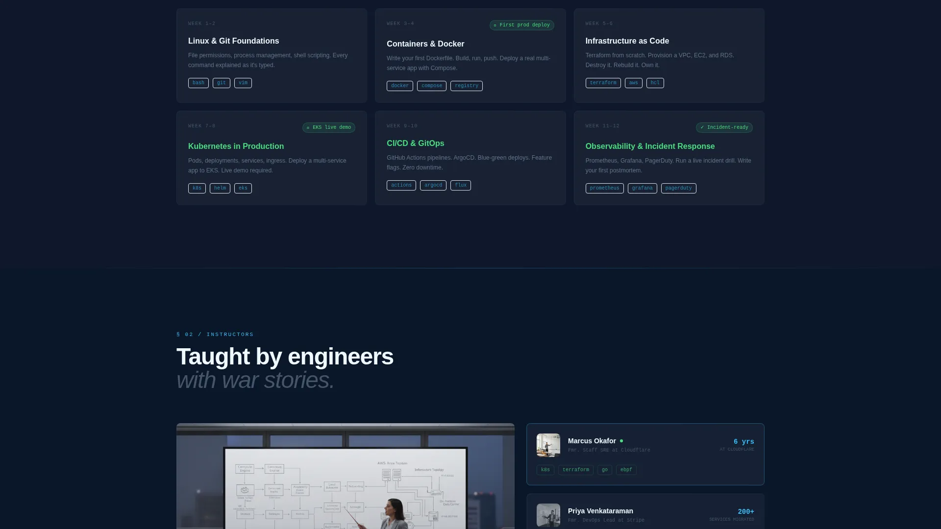 DevOps Bootcamp Landing Page Template