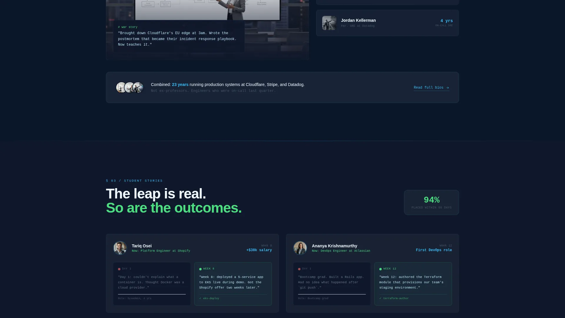 DevOps Bootcamp Landing Page Template