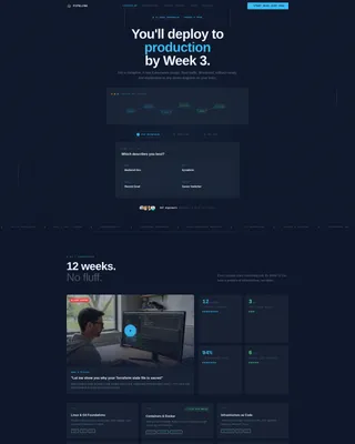 DevOps Bootcamp Landing Page Template