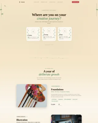 Digital Arts Academy Comparison Table Landing Page