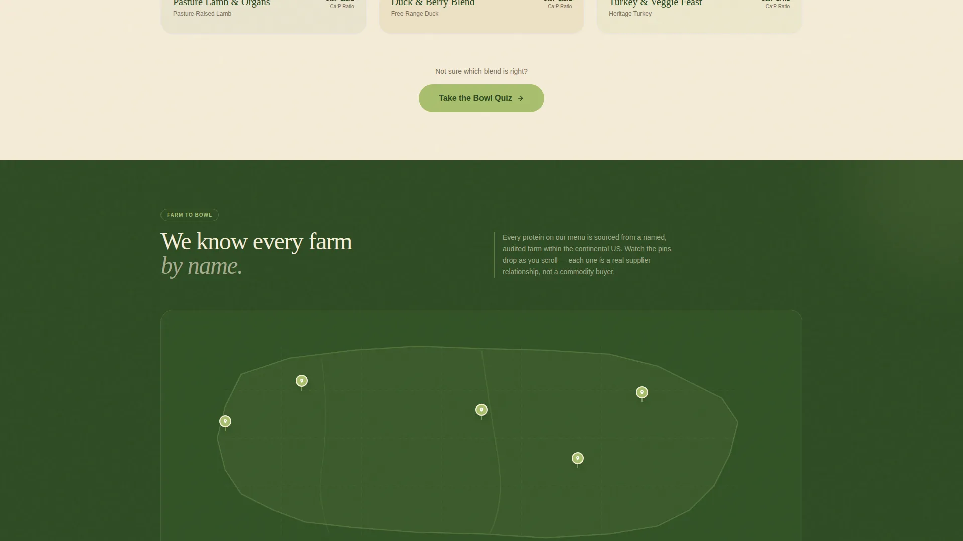 Raw Pet Food Landing Page Template | Gallery + Detail