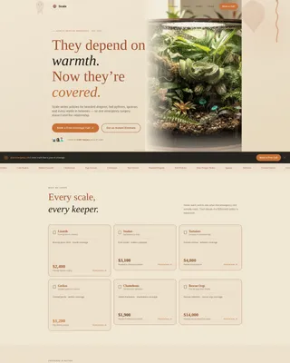 Reptile Insurance Landing Page Template