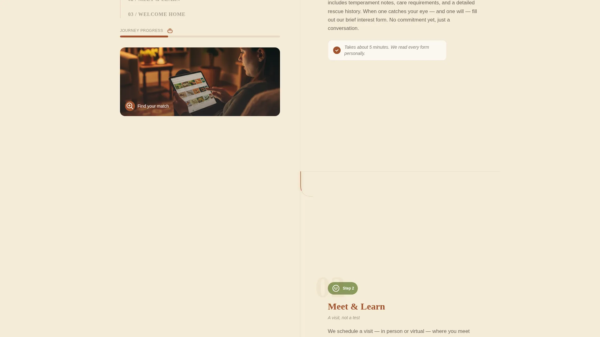 Reptile Rescue & Adoption Landing Page Template