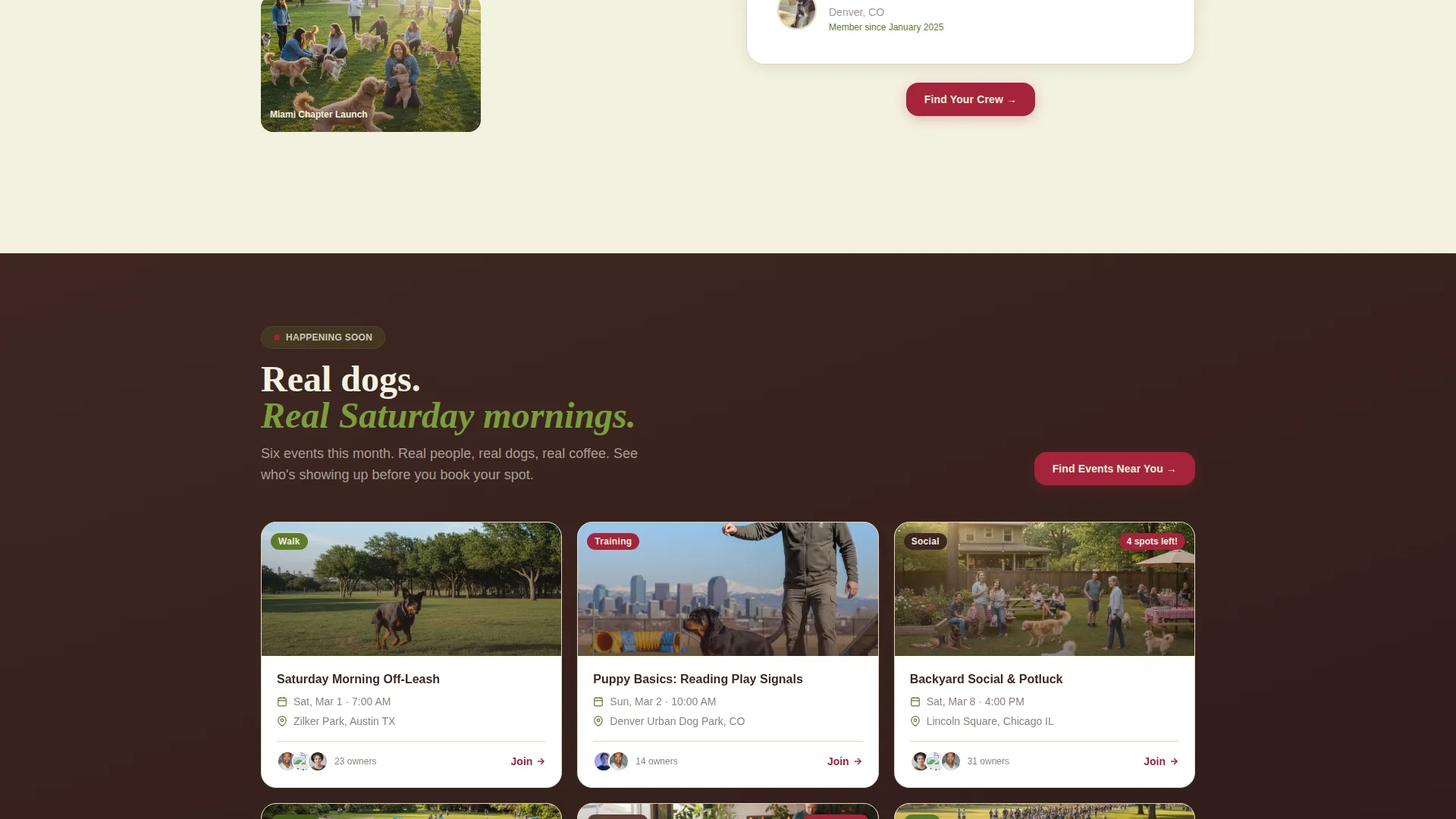 Rottweiler Community Landing Page Template