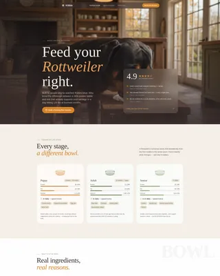 Diet Landing Page Template for Nutrition Guides