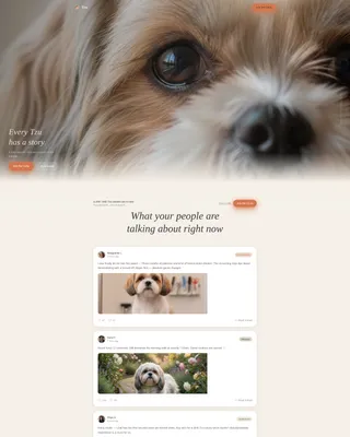Shih Tzu Community Landing Page Template