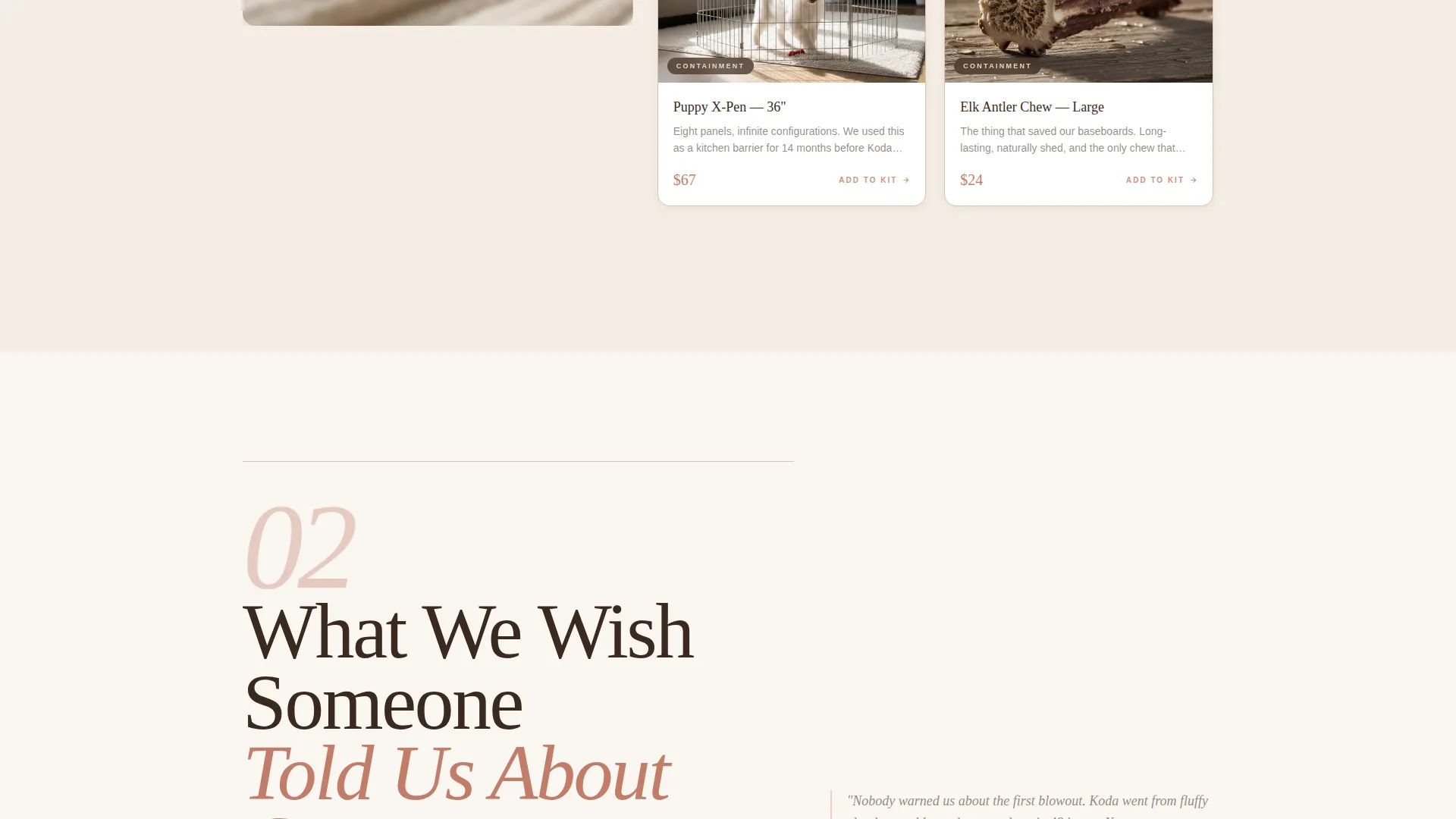 Siberian Husky Puppy Supplies Landing Page Template