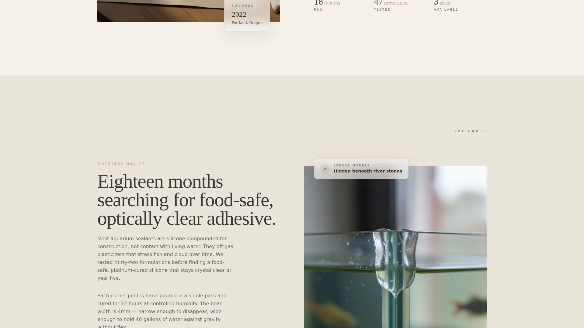 Smart Fish Tank Landing Page Template