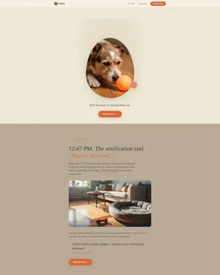 Smart Pet Toy Landing Page Template