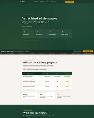 School Landing Page Template with Comparison Tables