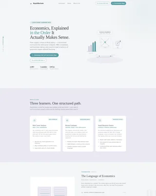 Complete Economics Education Professional Website Template