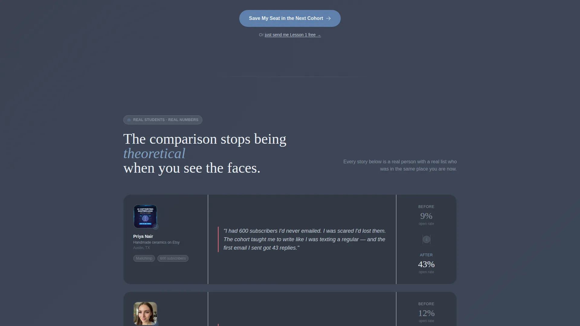 Email Marketing Course Landing Page Template