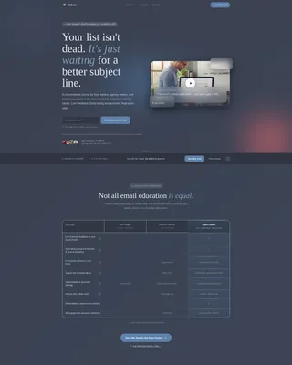 Email Marketing Course Landing Page Template