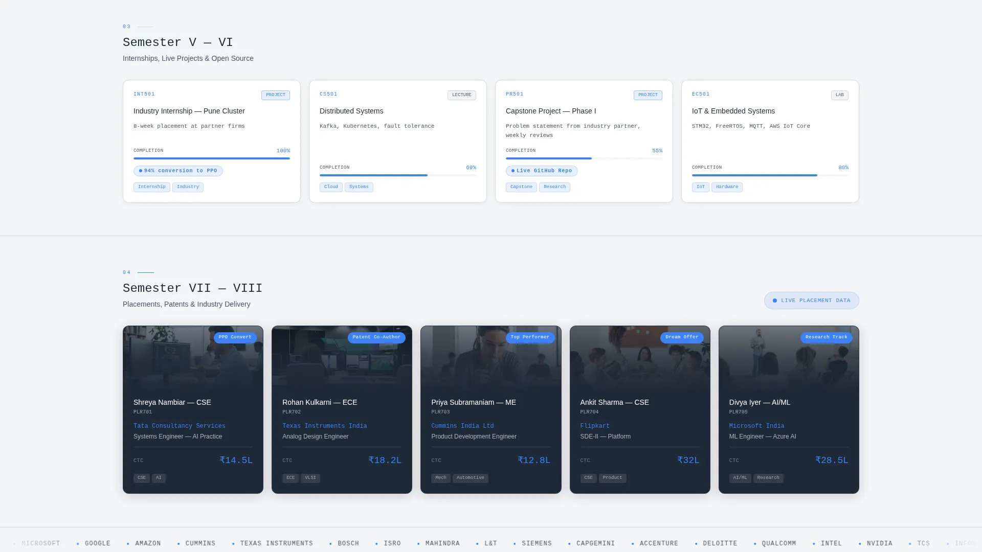 Engineering College Landing Page Template